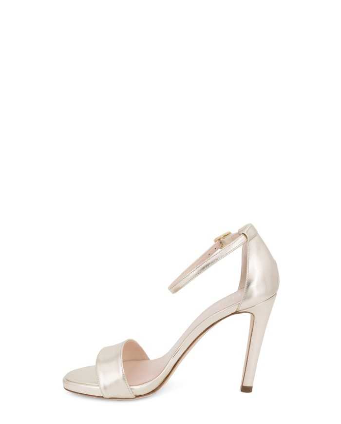 LELLA BALDI Sandalo in pelle laminata