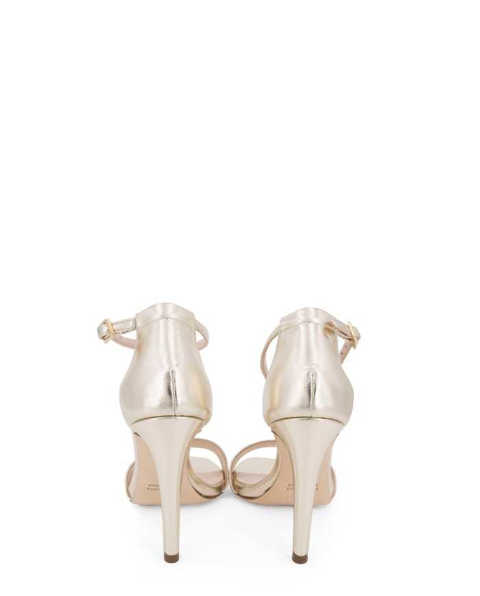 LELLA BALDI Sandalo in pelle laminata