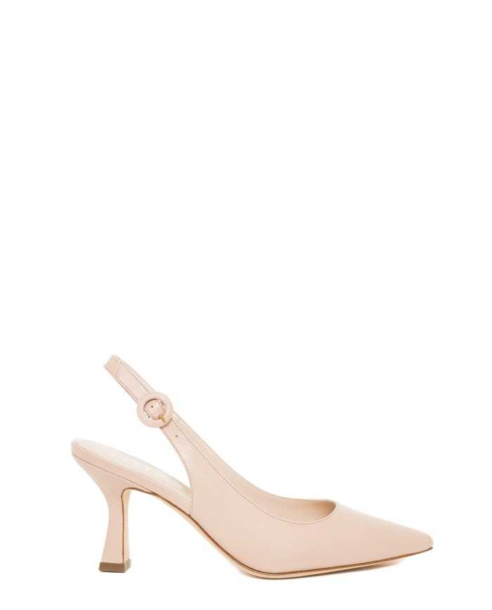 LELLA BALDI Sandalo slingback in pelle