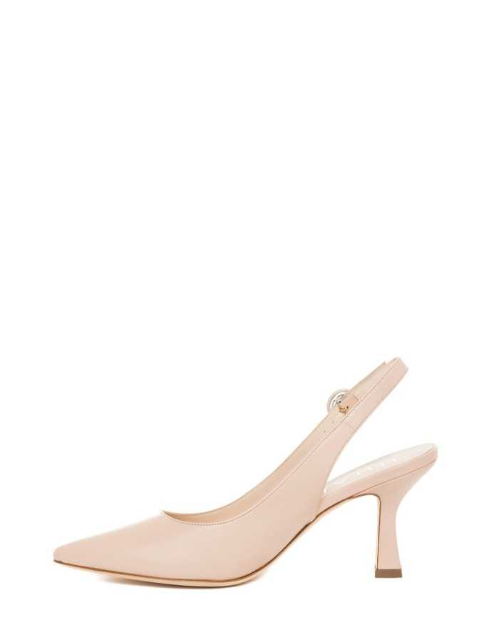 LELLA BALDI Sandalo slingback in pelle