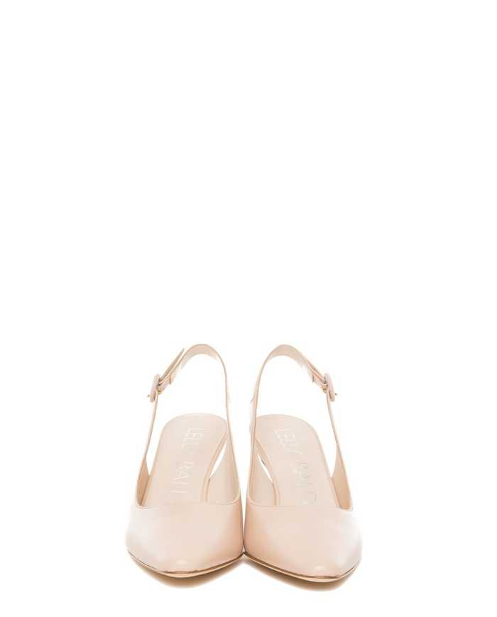 LELLA BALDI Sandalo slingback in pelle