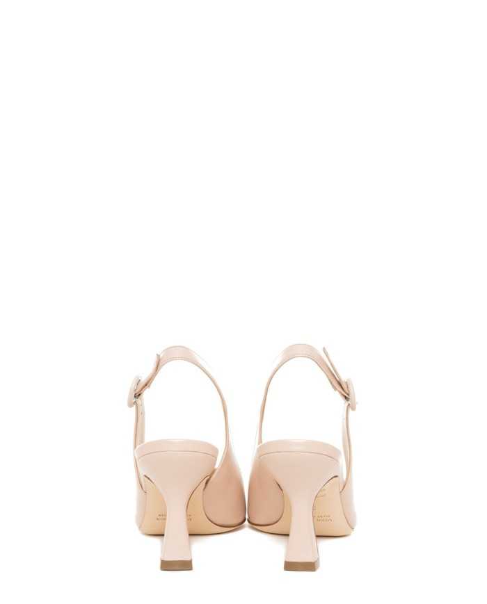LELLA BALDI Sandalo slingback in pelle