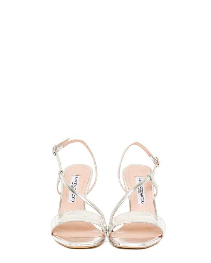 FRANCESCO SACCO Sandalo laminato specchio