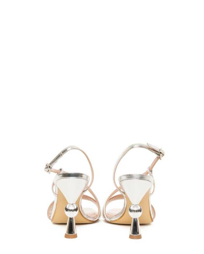 FRANCESCO SACCO Sandalo laminato specchio