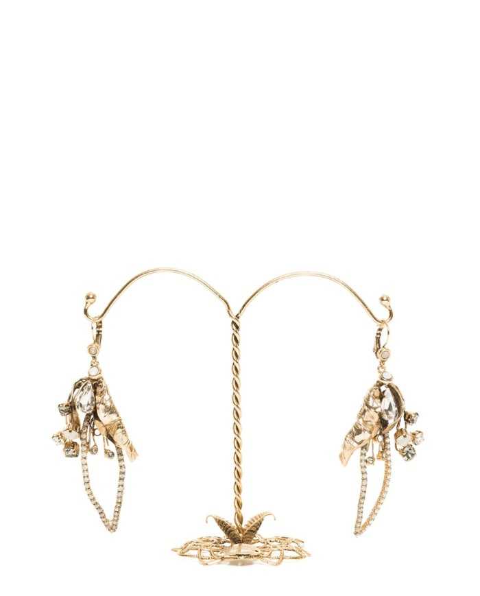 DUECI BIJOUX Orecchini foglia lunga