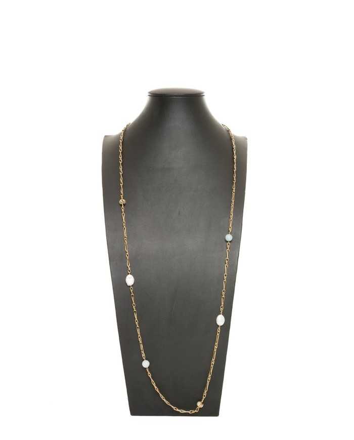 DUECI BIJOUX Collana lunga con pietre