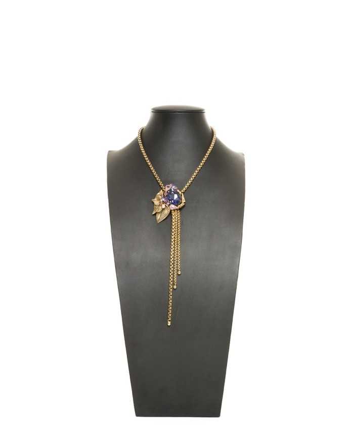 DUECI BIJOUX Collana con pendente e pietre