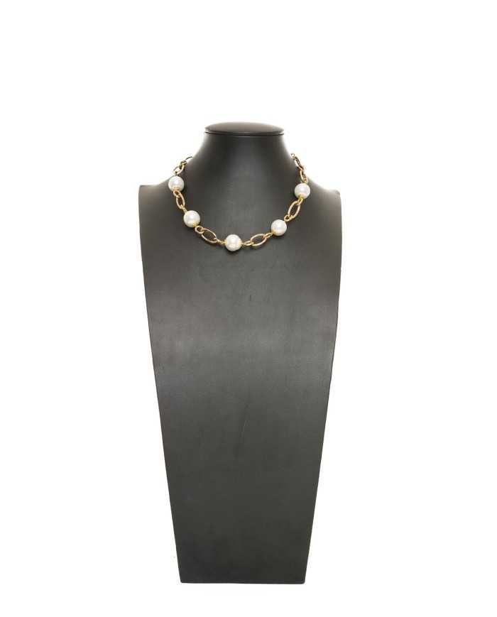 DUECI BIJOUX Collana catena con perle