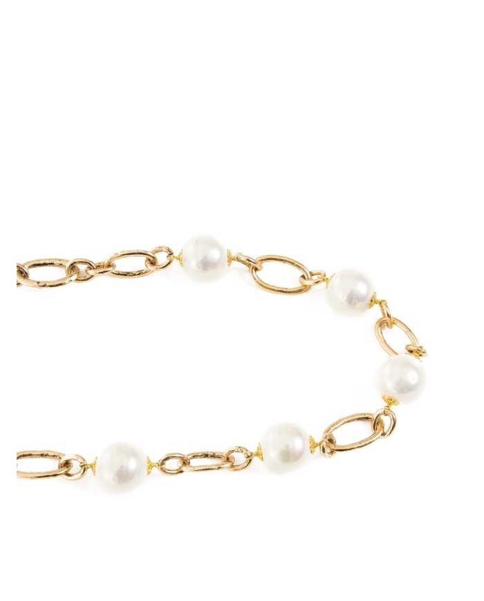 DUECI BIJOUX Collana catena con perle