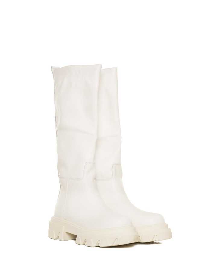 Sx Dx Anfibio alto in pelle