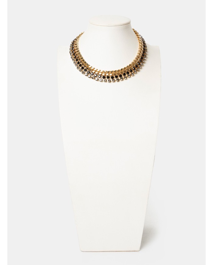 DUECI BIJOUX Collana girocollo con strass