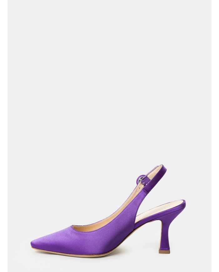 LELLA BALDI Sandalo slingaback in raso