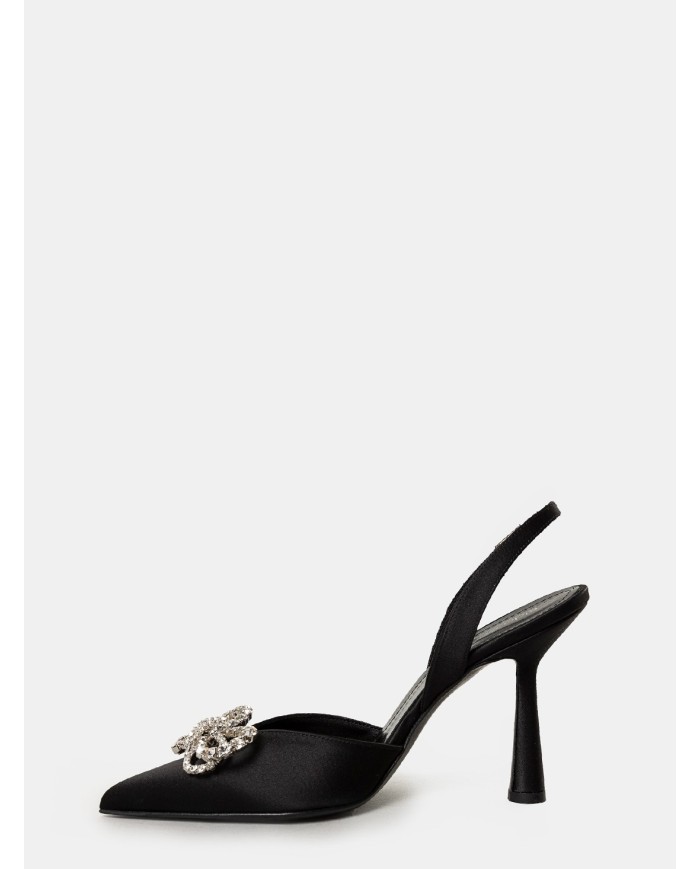 Aldo Castagna Sandalo gioiello in raso