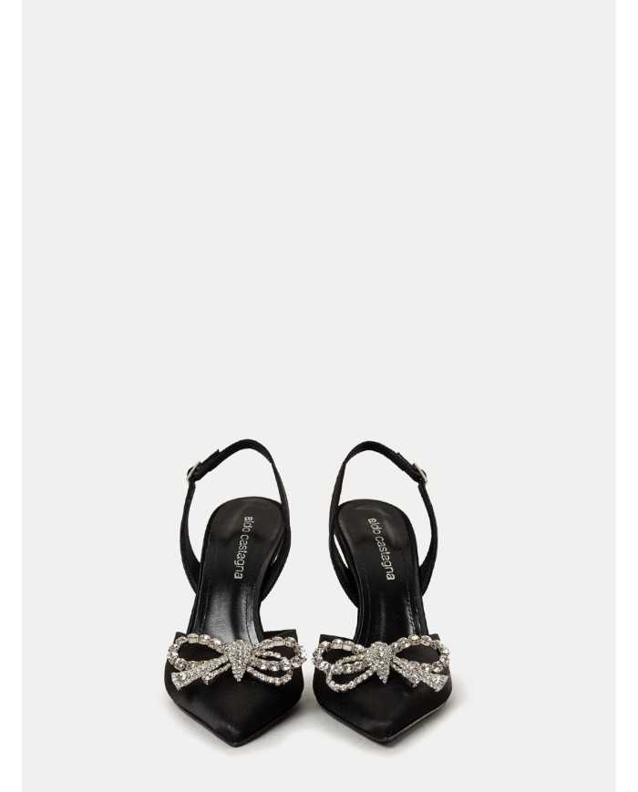 Aldo Castagna Sandalo gioiello in raso