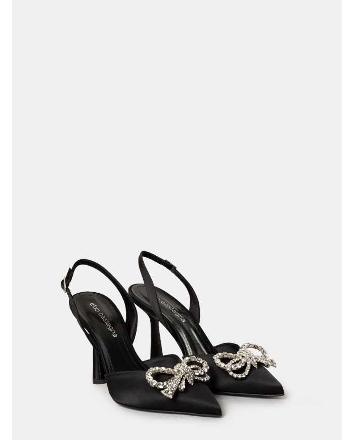 Aldo Castagna Sandalo gioiello in raso