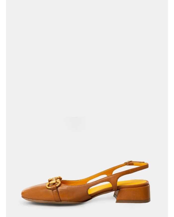 mara bini Sandalo slingback in pelle