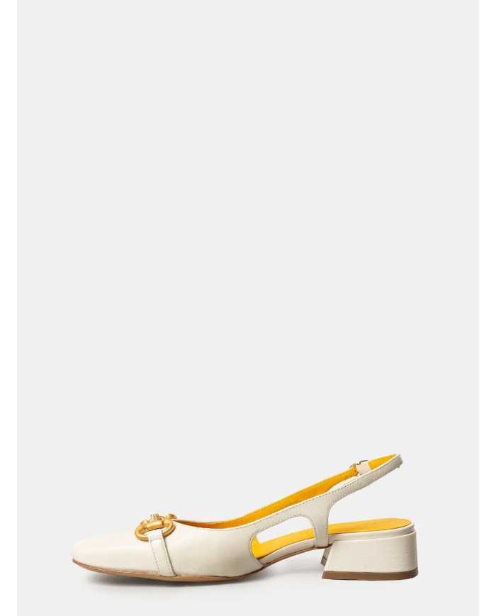 mara bini Sandalo slingback in pelle