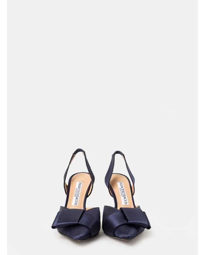 FRANCESCO SACCO Sandalo slingback in raso