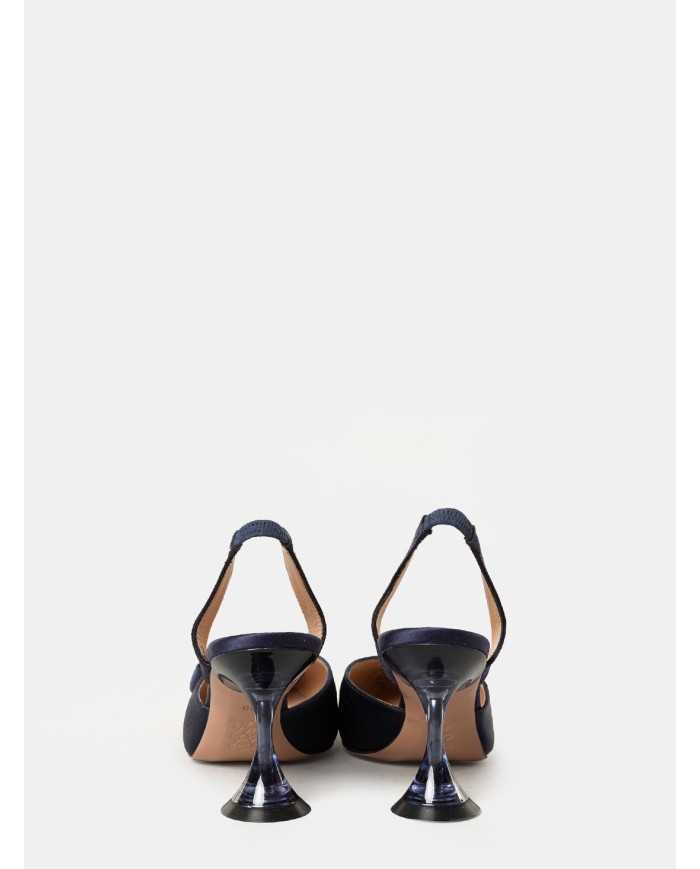 FRANCESCO SACCO Sandalo slingback in raso