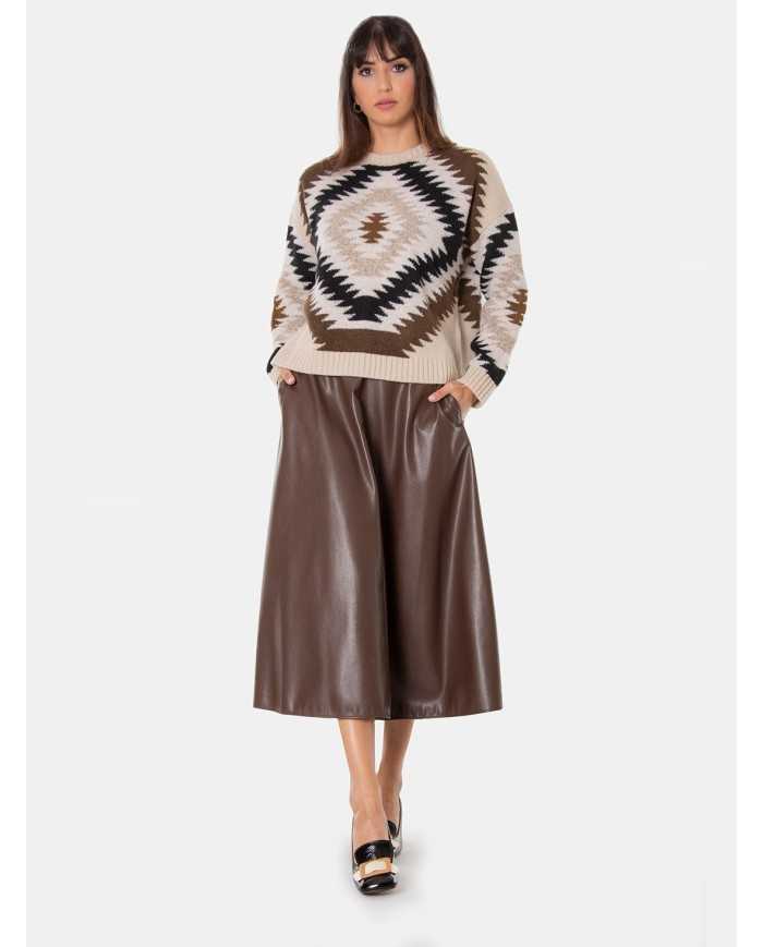 MAXMARA WEEKEND Gonna in jersey spalmato