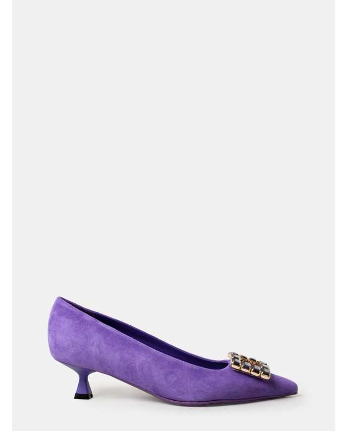 BIANCA DI' Decolletè in camoscio