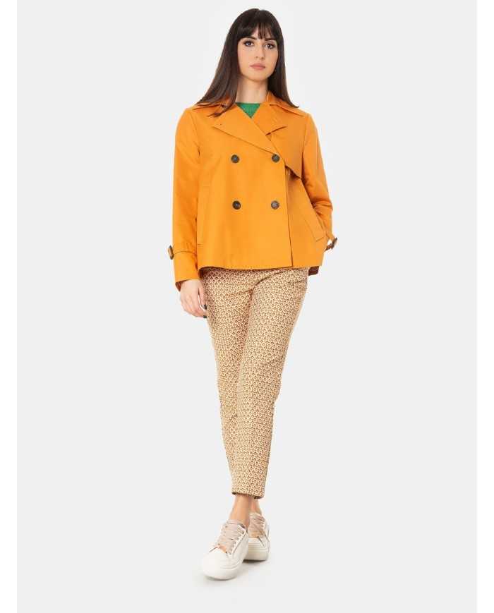 MAXMARA WEEKEND Trench corto in cotone antigoccia