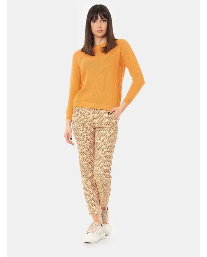 MAXMARA WEEKEND Pantaloni in cotone jacquard