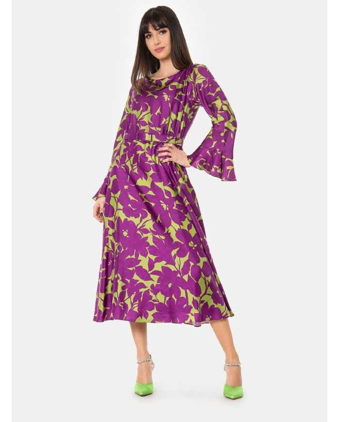 MAXMARA STUDIO Abito in seta a fantasia