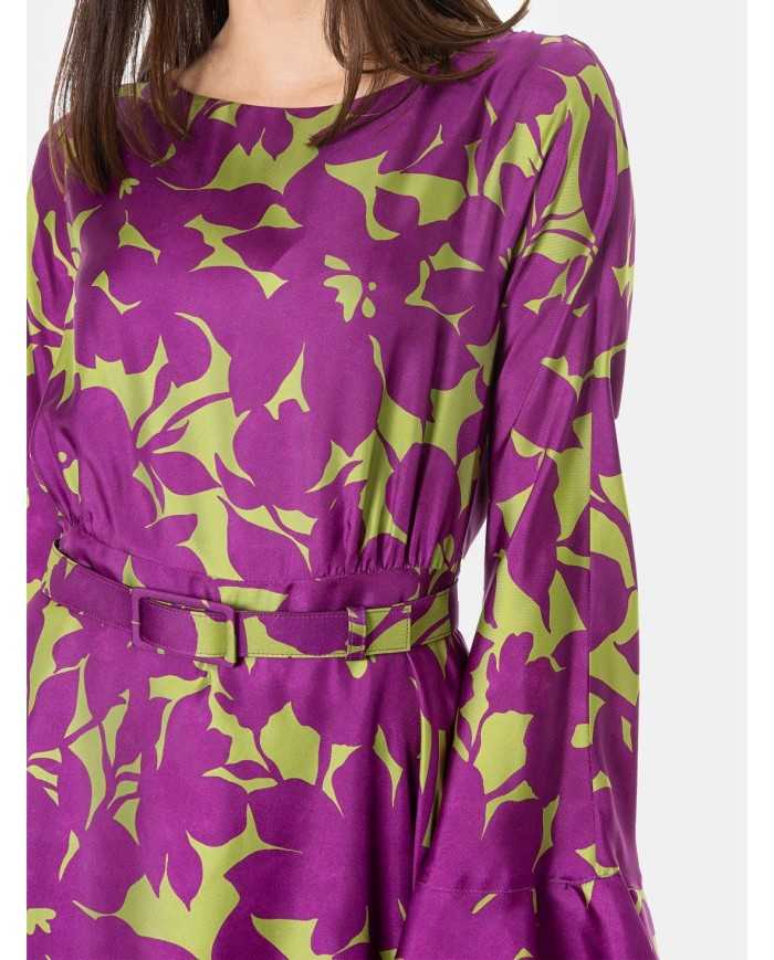 MAXMARA STUDIO Abito in seta a fantasia