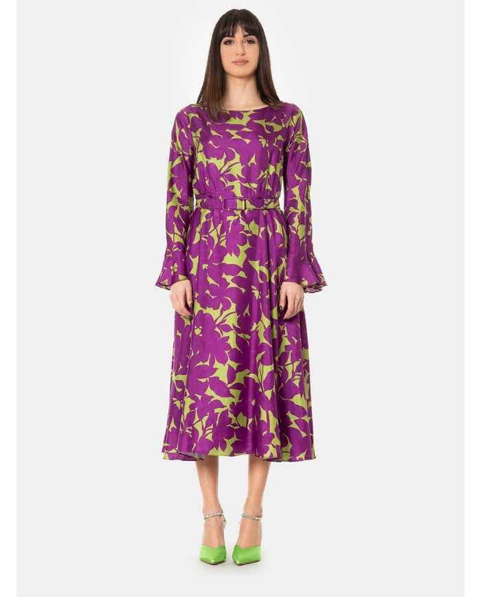 MAXMARA STUDIO Abito in seta a fantasia