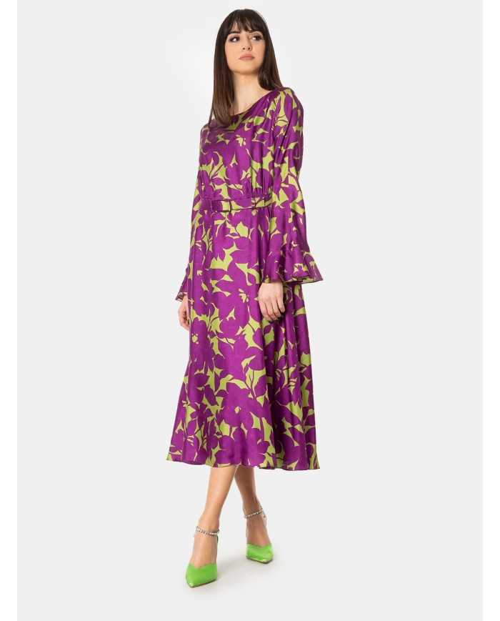 MAXMARA STUDIO Abito in seta a fantasia