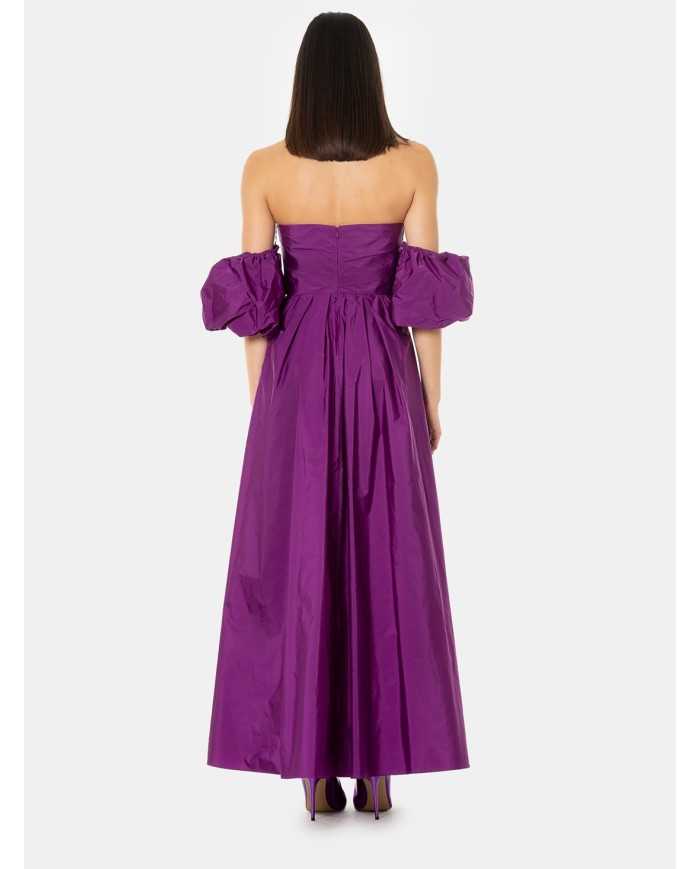 MAXMARA STUDIO Abito lungo in taffetà di misto seta