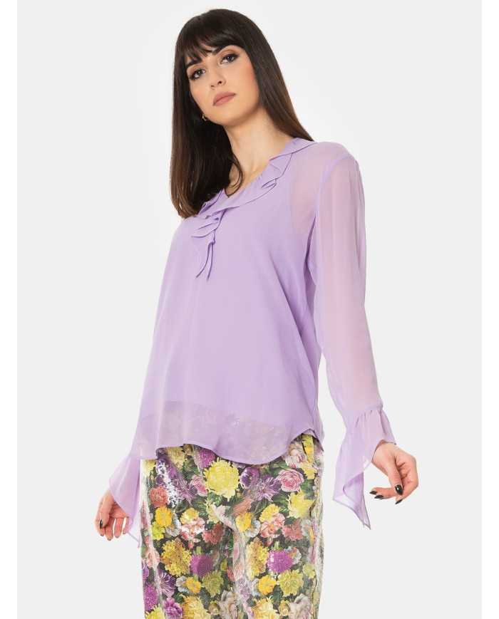 MAXMARA STUDIO Camicia in georgette di seta