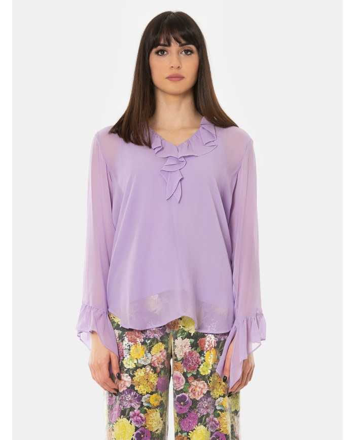 MAXMARA STUDIO Camicia in georgette di seta