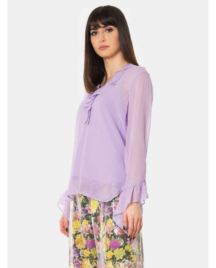 MAXMARA STUDIO Camicia in georgette di seta