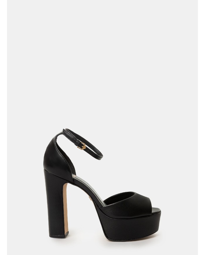 CARRANO Sandalo in pelle con plateau