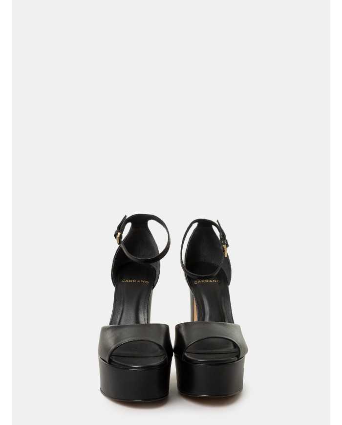 CARRANO Sandalo in pelle con plateau