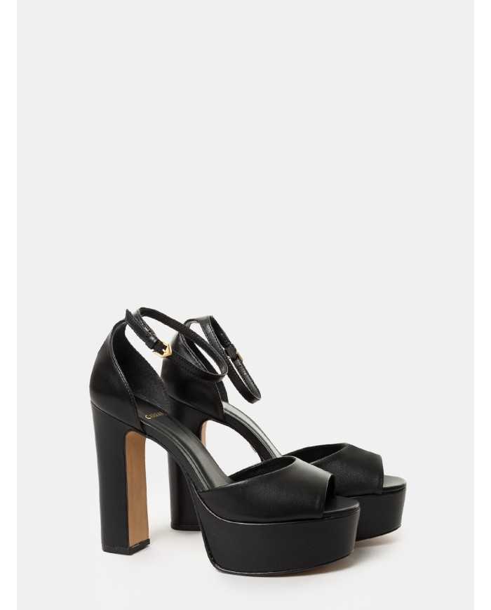 CARRANO Sandalo in pelle con plateau