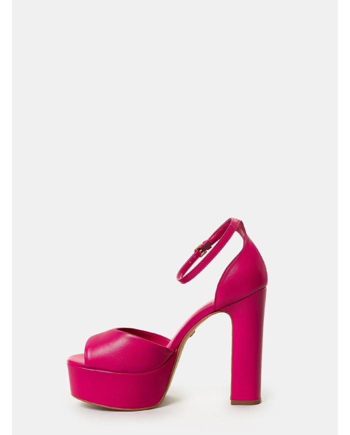 CARRANO Sandalo in pelle con plateau