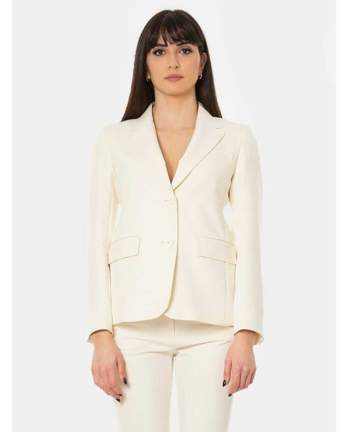 MAXMARA WEEKEND Giacca monopetto in tela stretch