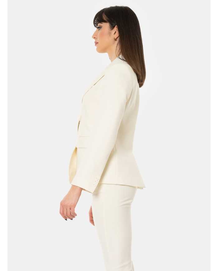 MAXMARA WEEKEND Giacca monopetto in tela stretch