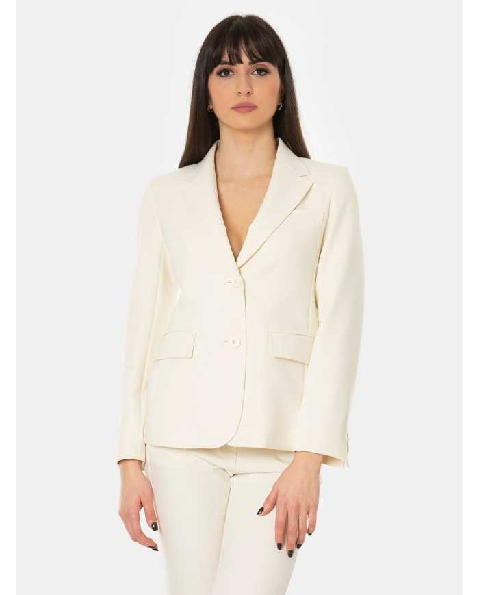 MAXMARA WEEKEND Giacca monopetto in tela stretch