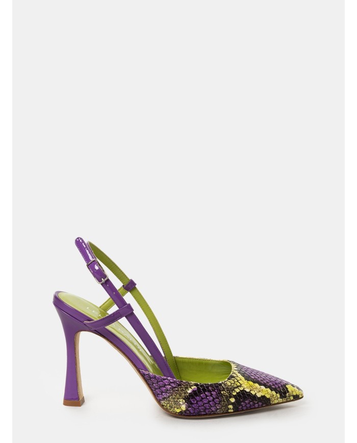 LELLA BALDI Sandalo slingback multi