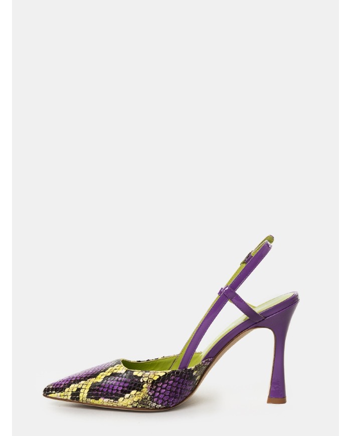 LELLA BALDI Sandalo slingback multi