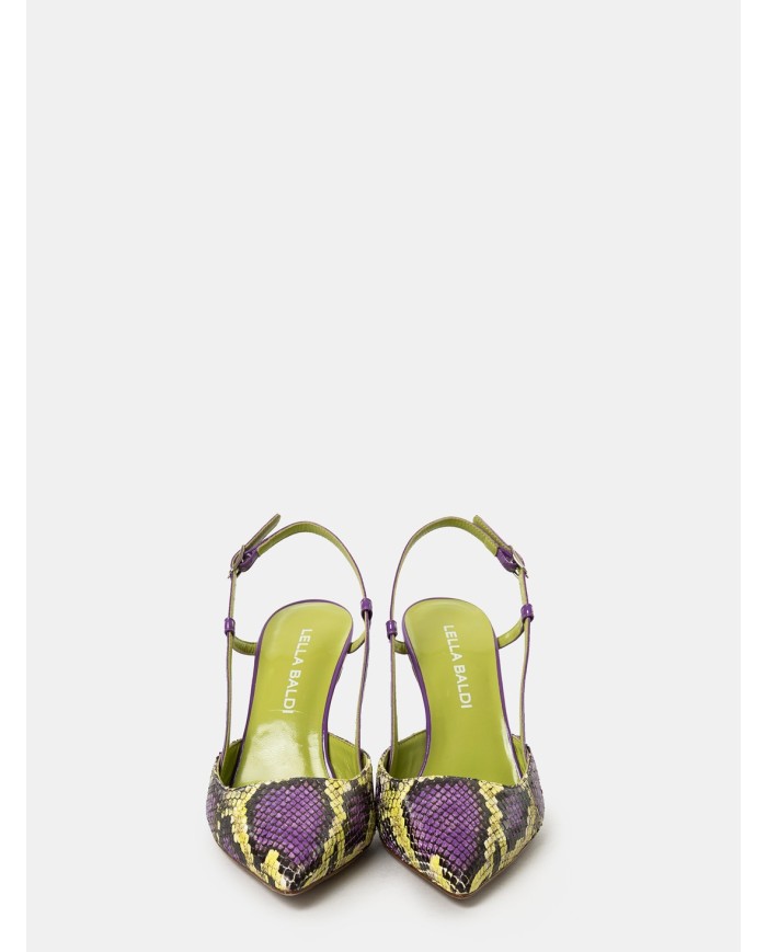 LELLA BALDI Sandalo slingback multi