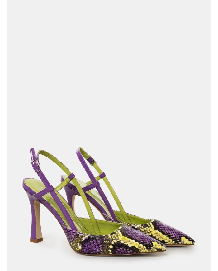 LELLA BALDI Sandalo slingback multi