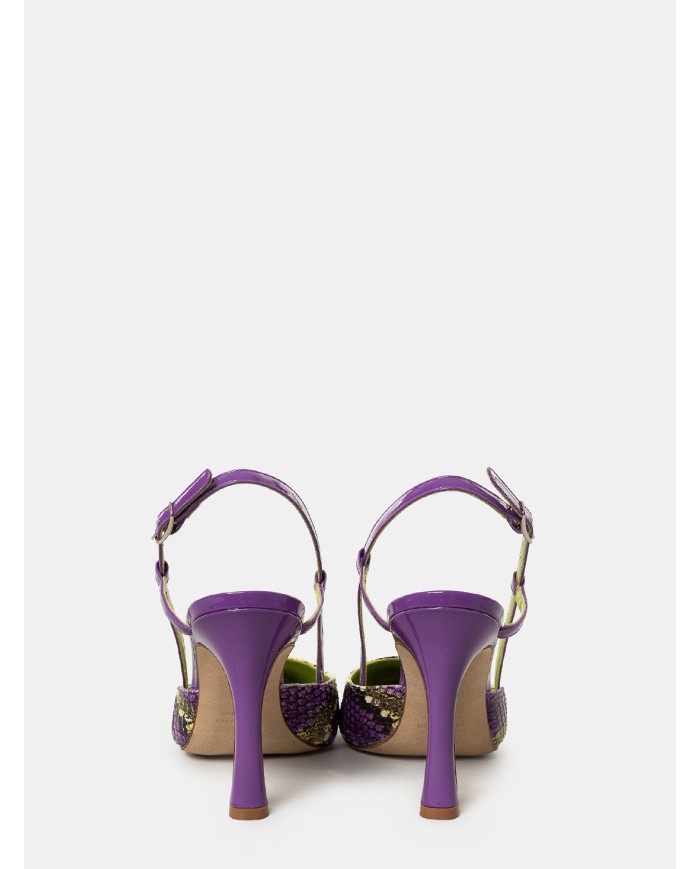 LELLA BALDI Sandalo slingback multi