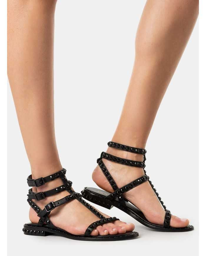 ASH Sandalo flat con borchie