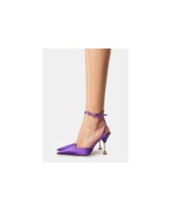 LELLA BALDI Sandalo slingback in raso