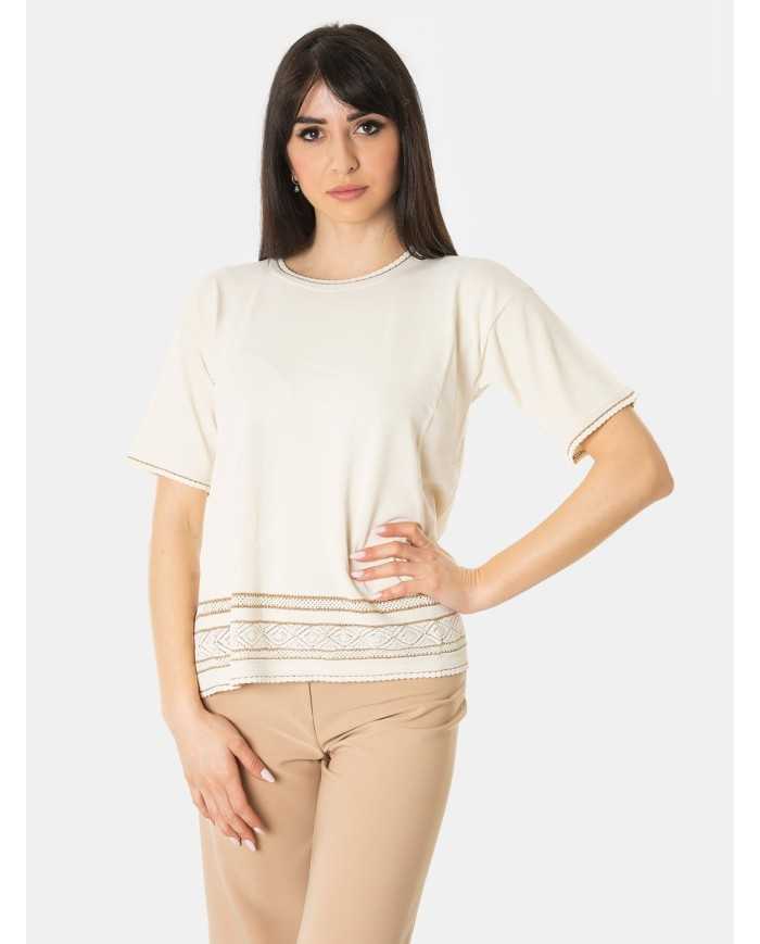 D.EXTERIOR Maglia lavorazione sul fondo